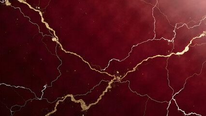 "Opulent polished wine red marble with gold veins, high-gloss finish for luxury interiors and statement designs. Ultra-HD, seamless, and elegant."
