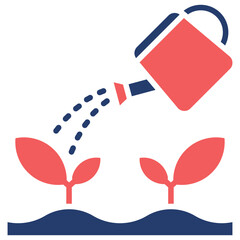 Watering Can glyph color icon