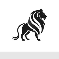 Lion Head Silhouette