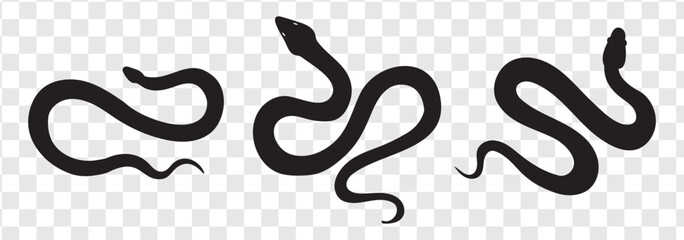 Snake icon, logo isolated on white background.