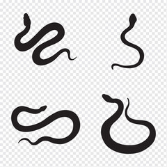 Snake icon, logo isolated on white background.