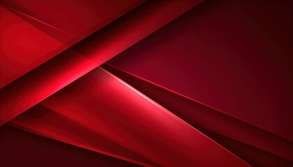 A vibrant abstract design featuring dynamic red shapes and smooth gradients, creating a sense of depth and movement