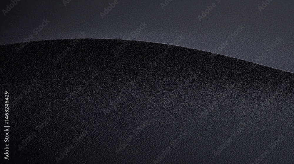 Poster a smooth, dark textured surface with a gentle curved line dividing light and shadow.