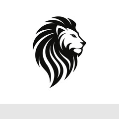 Lion Head Silhouette