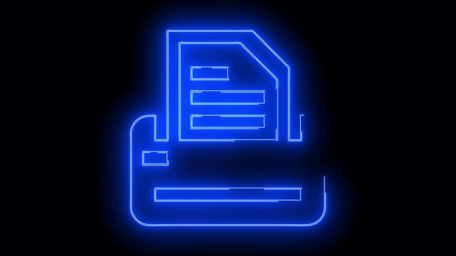 about web icons neon animation