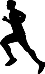 The Human run silhouette for Health or Sport concept..