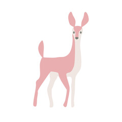 deer vector illustrations. flat design