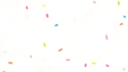 "White marble with vibrant confetti speckles, matte finish for party themes, kids&rsquo; decor, and lively branding. Playful, high-resolution, and fun."