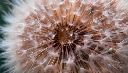 Abstract Dandelion Seed Design for Light and Delicate Nature-Inspired Background