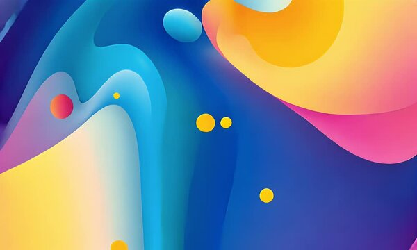  Abstract background with colorful shapes and bubbles, vector illustration. Colorful gradients, modern and vibrant, high resolution and high detail. Colorful background with professional color grading