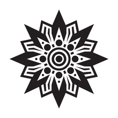 Mandala Coloring Pages for Adults and Kids - Simple Mandalas Artwork Vector, Mandala Black, White, green Circle Outline, mandala art for tattoo design, vector mandala design