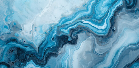 Blue and gray marble texture background