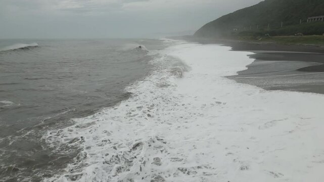 Rugged Coastline Rough Sea As Hurricane Nears Island - Koinu