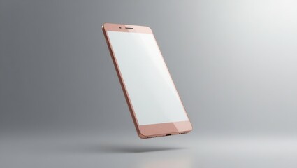 Gold Smartphone with Blank Screen