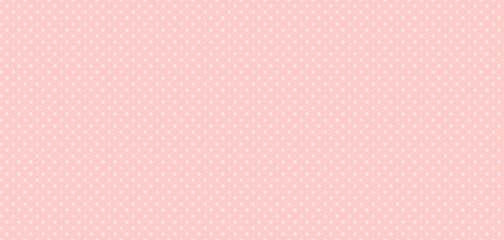 Pattern with dots on pink background. Polka dot seamless pattern. Pretty simple pink background with circles