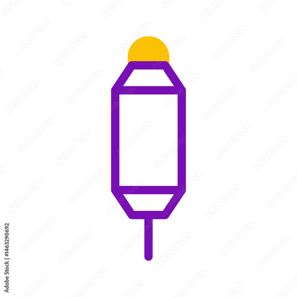 Poster abstract minimalist icon representing a stylized object with geometric shapes