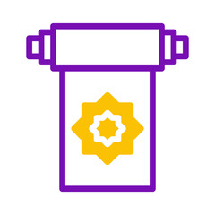 Geometric abstraction in radiant hues: stylized architectural concept vision