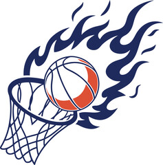 basketball hoop and ball © Rizky