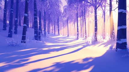 Winter wonderland pathway