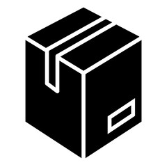 Isometric Delivery Package Box