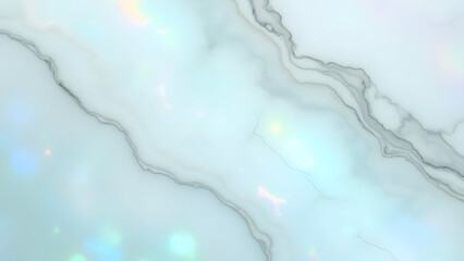 "Opal Wave marble with white base and blue-green reflections. Iridescent polish for jewelry displays, luxury branding, or ethereal decor. Ultra-HD & magical."