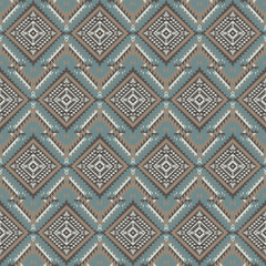 American tribal ethnic native pattern seamless.Traditional Navajo,Aztec,Apache,Southwest and Mexican style fabric pattern.Abstract vector motif pattern.For fabric,clothing,blanket,woven,wrap,decorate.