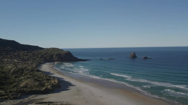 sandfly bay,new zealand,drone