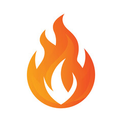 Fire Flames Vector Illustration – Burning Flame Graphic for Heat, Energy, and Danger Concepts