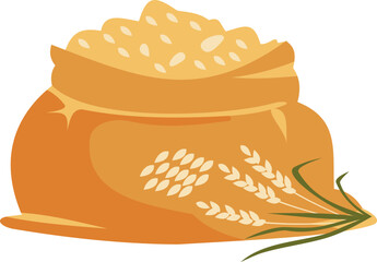 Bag with Mountain of Rice 