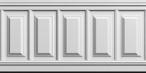 Elegant Panelled Wall Design