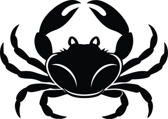 crab on white background