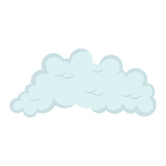 Obraz premium Comic Smoke Clouds Element. Isolated on White Background. Vector Illustration.