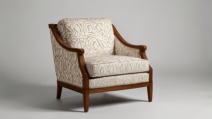 Modern Chair on White Background
