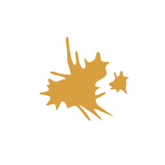 splashes of coffee stains