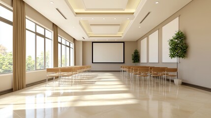 Modern Conference Room for Multicultural Brainstorming Session