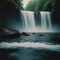 Fototapeta premium waterfall in the mountains