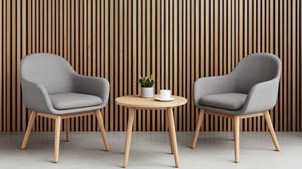 Modern Office Lounge Area with Trendy Decor