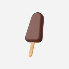 3d Realistic Ice Cream Icon Vector Illustration
