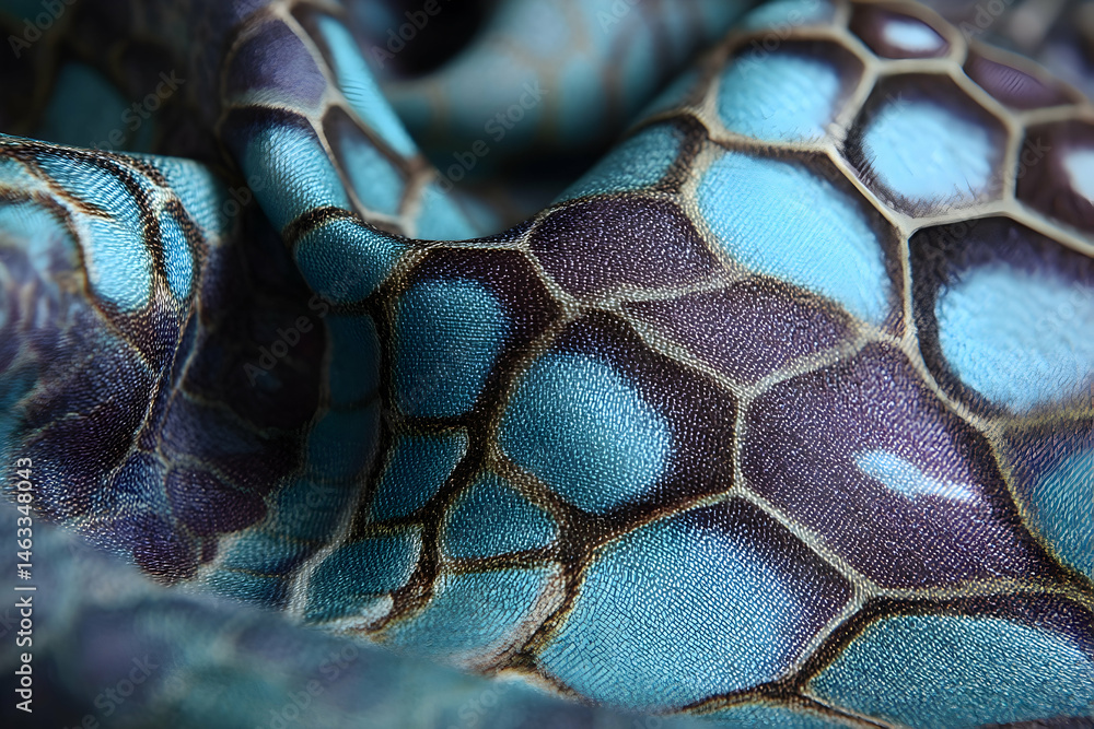 Poster closeup view of a textured fabric with a unique pattern.