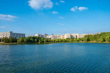 view of the river in the city of moscow