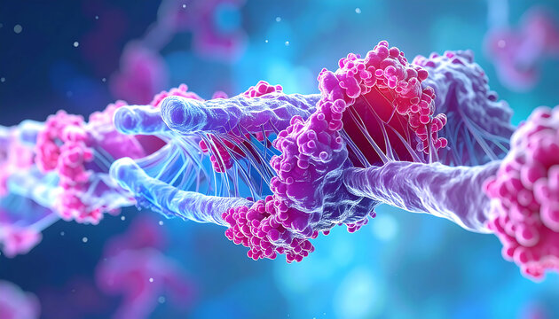 Stunning Microscopic Image of DNA Replication & Cell Processes