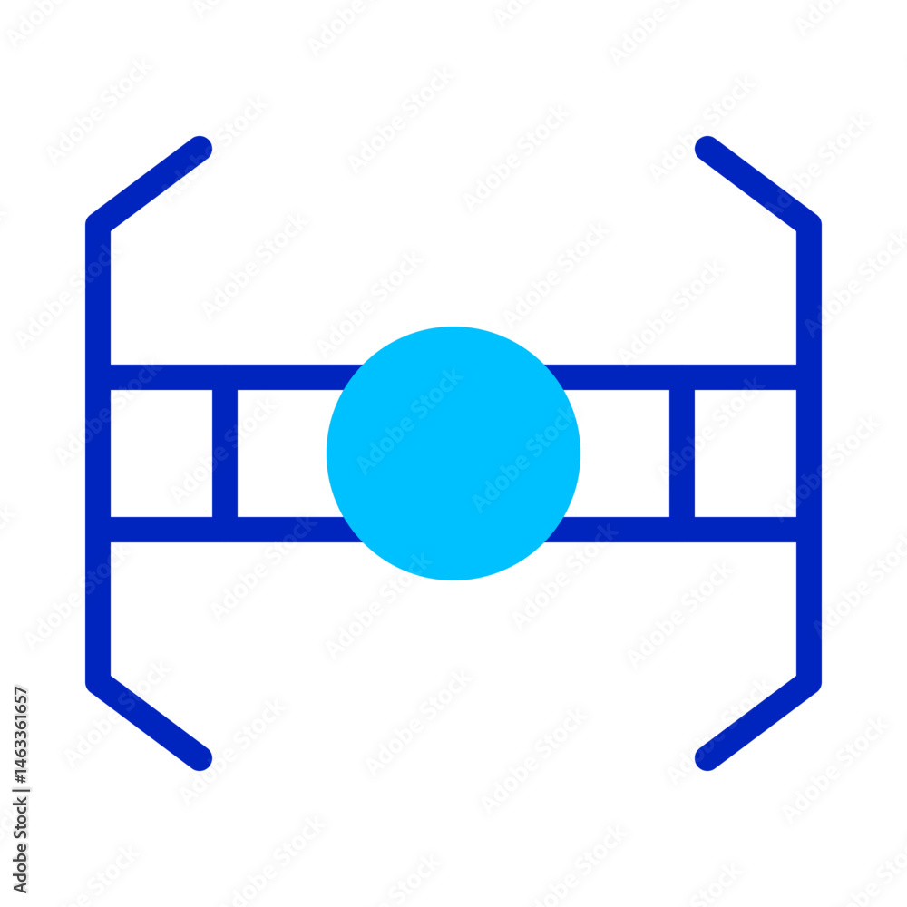 Poster geometric composition: an abstract representation with balance and vivid color