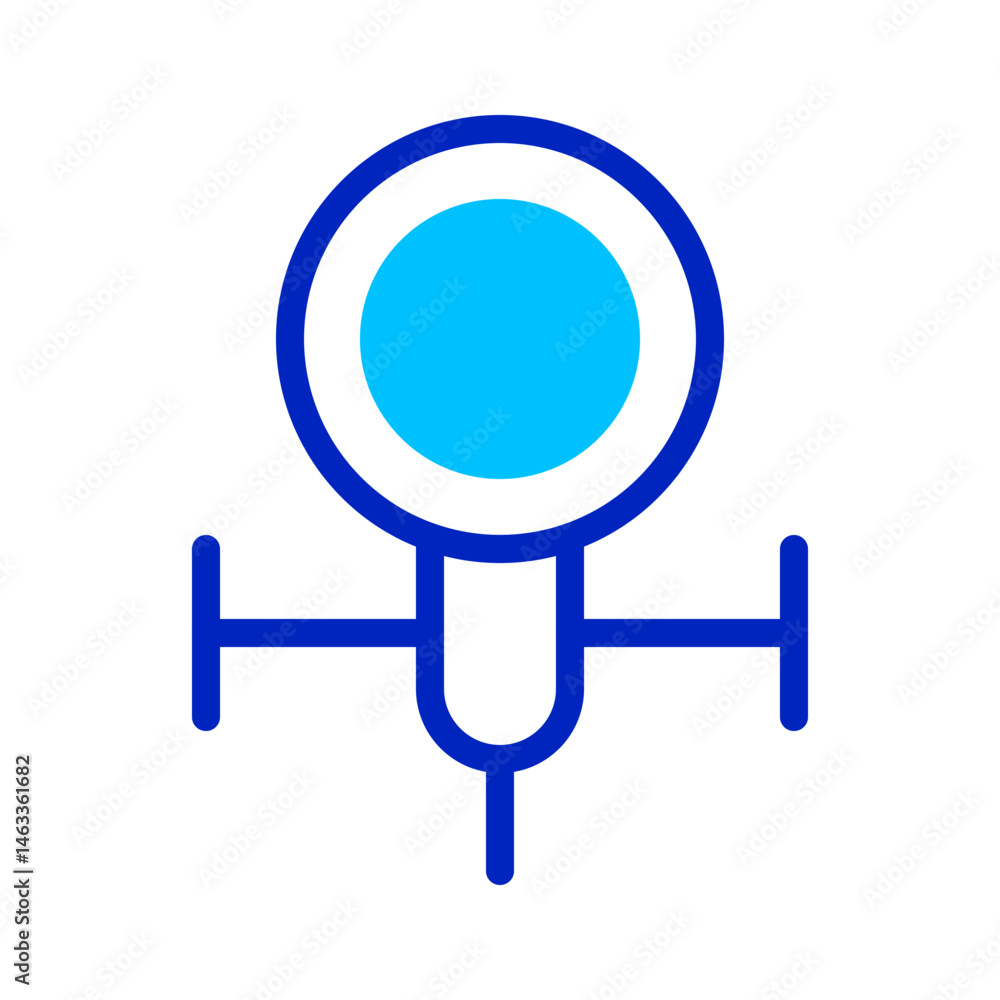 Poster abstract symbolic vector design featuring simple shapes and vibrant color palette