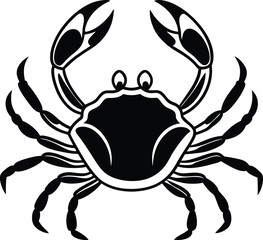 vector illustration of a crab