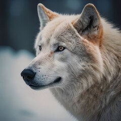 Fototapeta premium gray wolf canis lupus