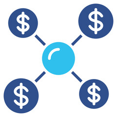 Obraz premium Diversification Icon