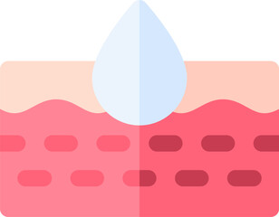 moisturizing illustration on a white background     