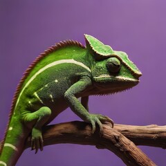 Fototapeta premium chameleon on a branch