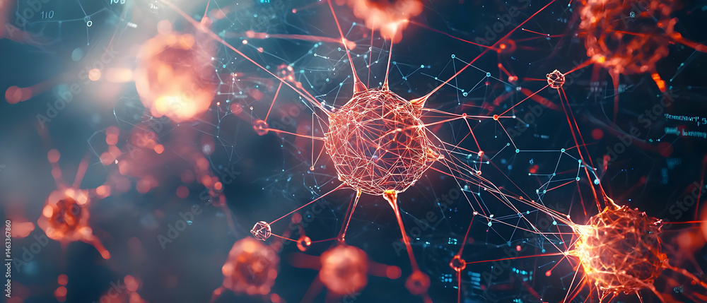 Poster abstract neural network visualization