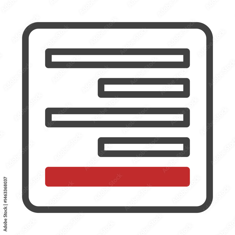 Poster structured data representation with form elements and highlighted action button